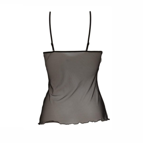 Cabaret Camisole, fekete spagettipántos felső