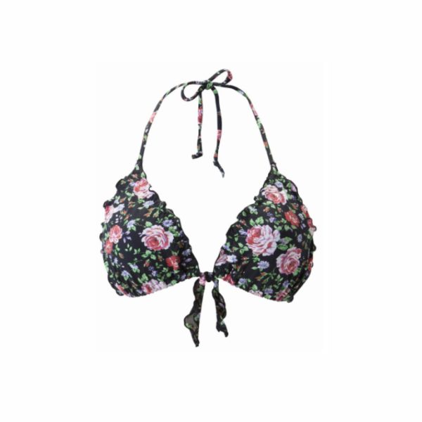 Gypsy fodros-virágmintás bikini felső