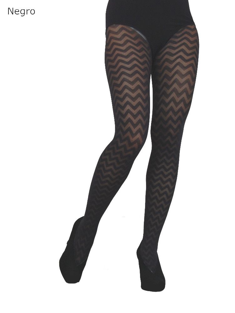 cecilia de rafael cikk-cakk mintás harisnyanadrág cecilia de rafael cikk-cakk mintás harisnyanadrág