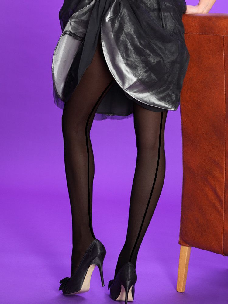 silky_seamer_tights_black silky hátul csíkos vintage hatású harisnyanadrág