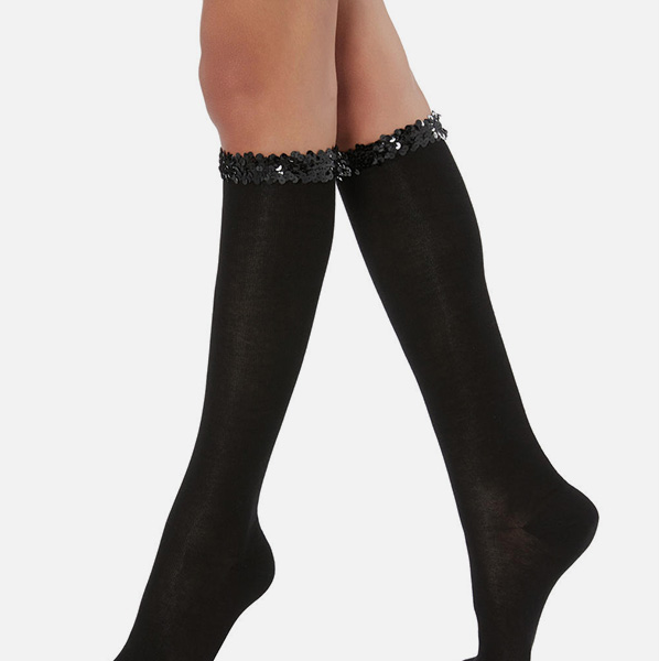 calzedonia flitteres térdzokni
