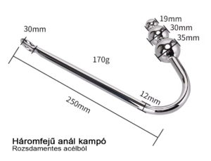 háromfejű anál horog