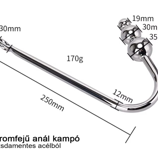 háromfejű anál horog