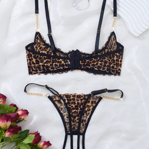 leopárd mintás szett