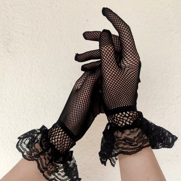 necc kesztyű csipke szegéllyel