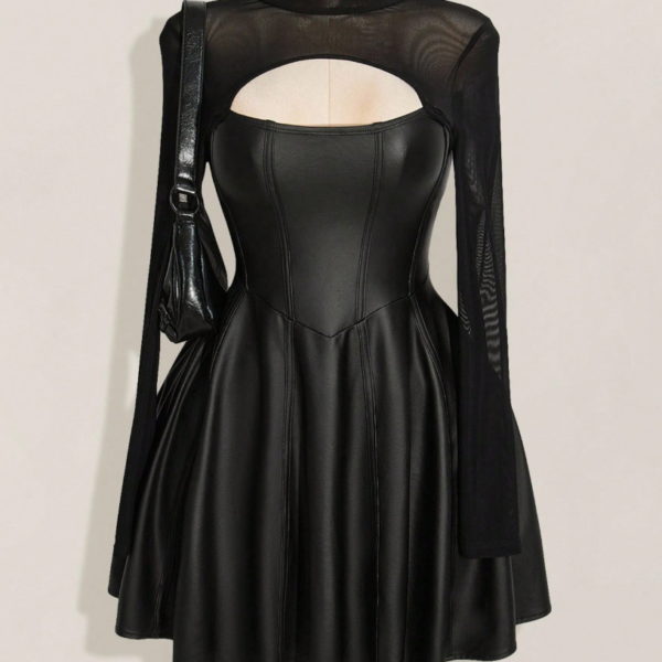 bőr határú egyberuha